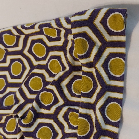 Michael Kors Ladies top knit large purple cream and gold - Picture 4 of 6